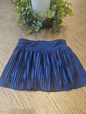 We Wander Navy Pleated Mini Skort Skirt Size XS 4-5